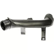Black plastic intake tube with mounting brackets for Dorman Intercooler Hose