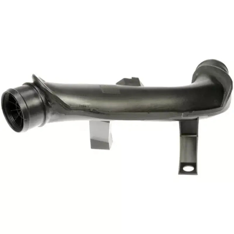 Black plastic intake tube with mounting brackets for Dorman Intercooler Hose