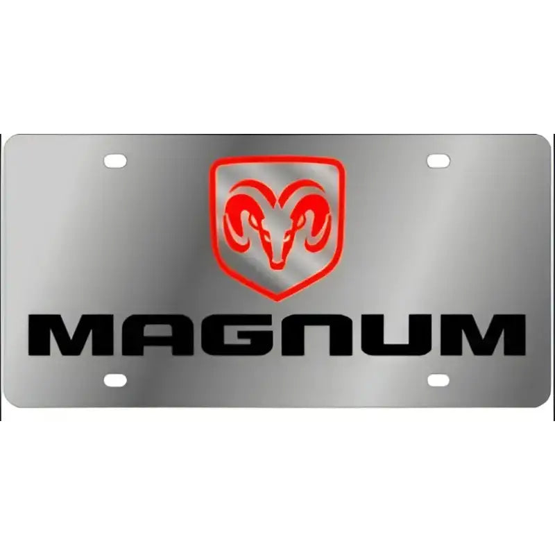 Dodge Magnum truck rear rack license plate for Jeep Gladiator in black