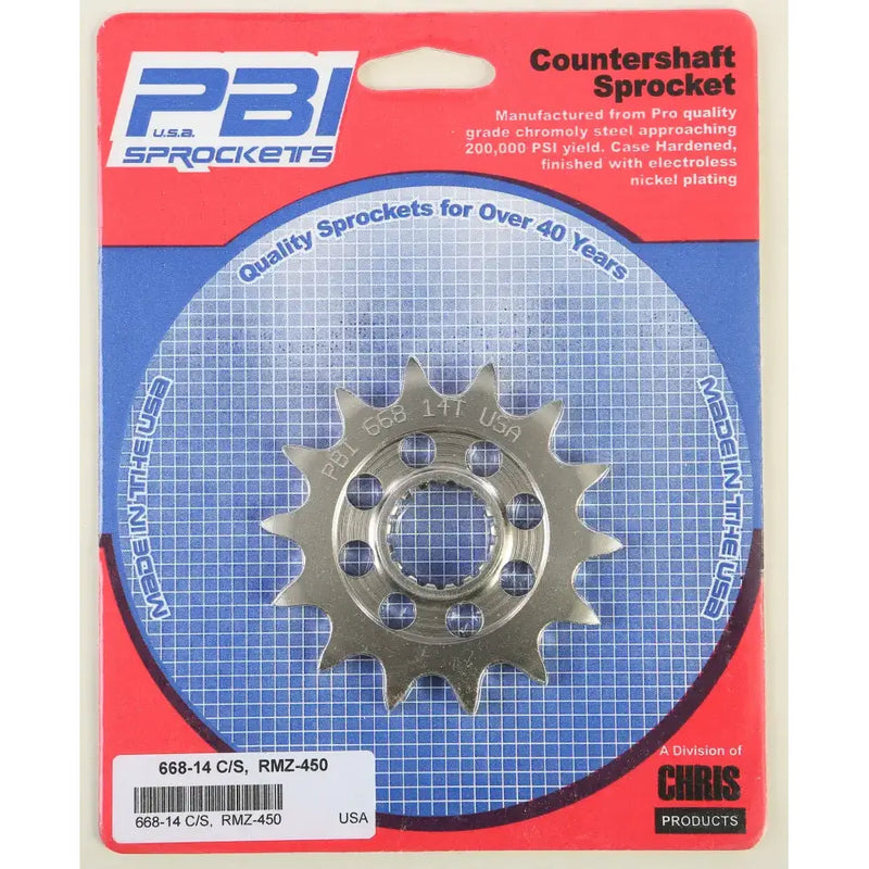 668-14 Front Cs Sprocket Steel 14t 520 Suz - Countershaft