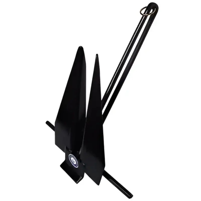 669-11-B Greenfield Fluke Slip Ring 11Lb Black - Boat Anchor