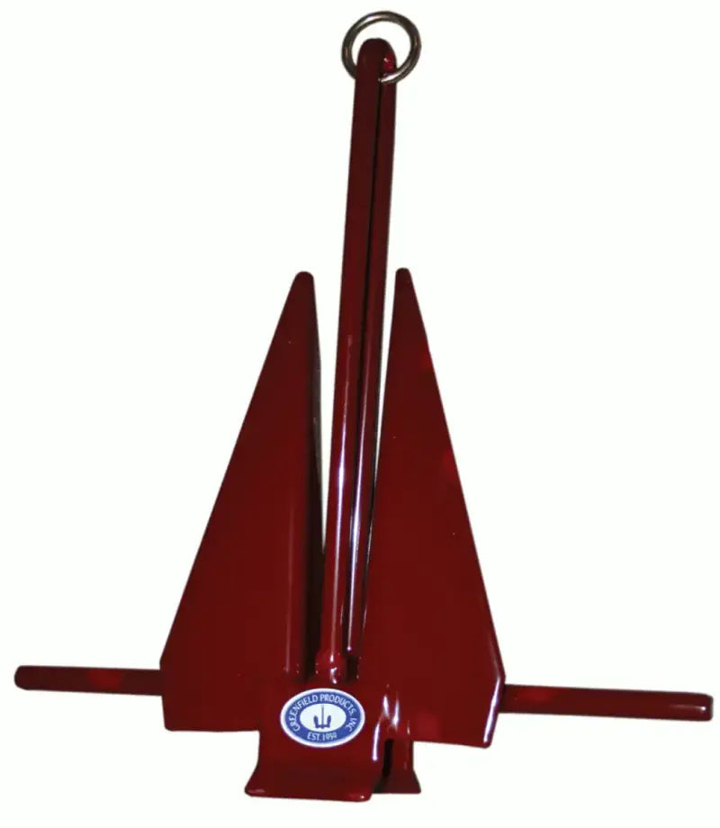 669-11-RD Greenfield Fluke Slip Ring 11Lb Red - Boat Anchor