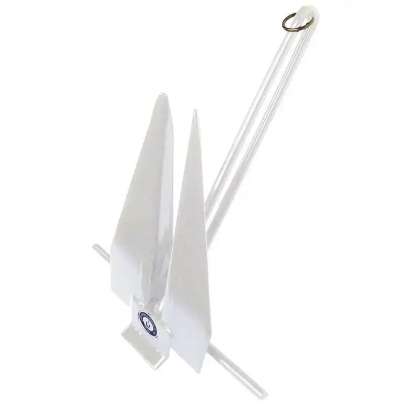White boat anchor on 669-11-W Greenfield Fluke Slip Ring 11Lb for easy securing