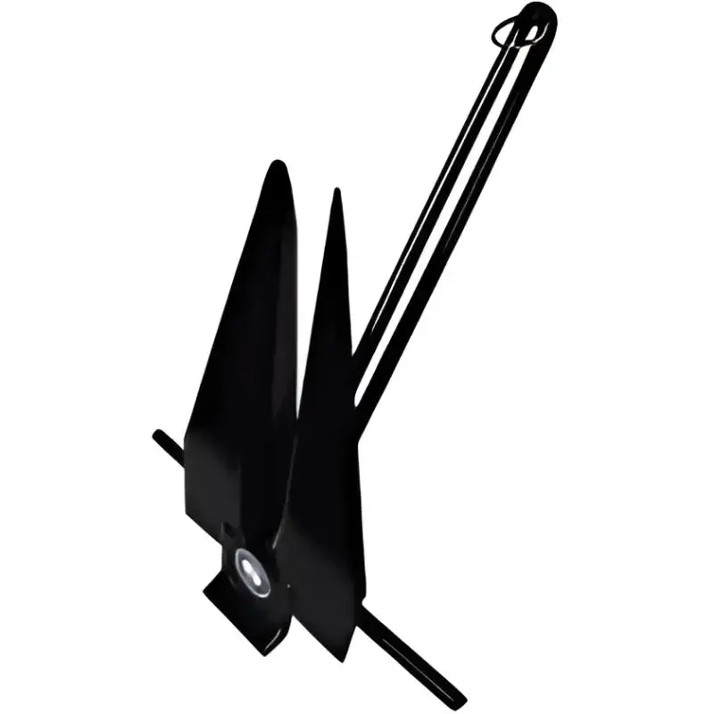 669-6-B Greenfield Fluke Slip Ring 6Lb Black - Boat Anchor