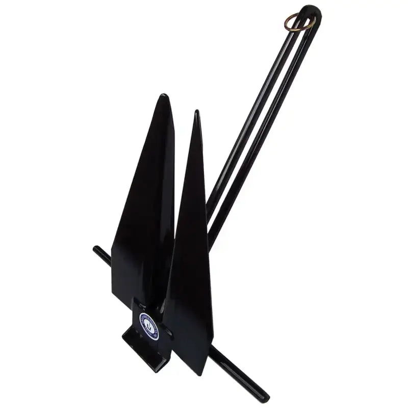 669-6-B Greenfield Fluke Slip Ring 6Lb Black - Boat Anchor