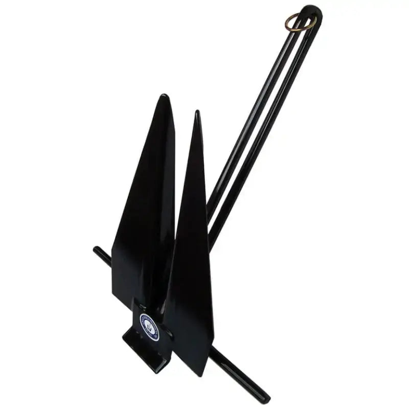 669-6-B Greenfield Fluke Slip Ring 6Lb Black - Boat Anchor