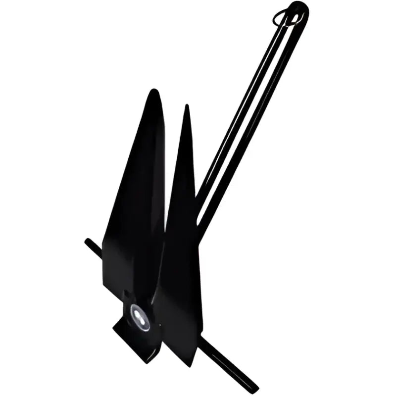 669-6-B Greenfield Fluke Slip Ring 6Lb Black - Boat Anchor