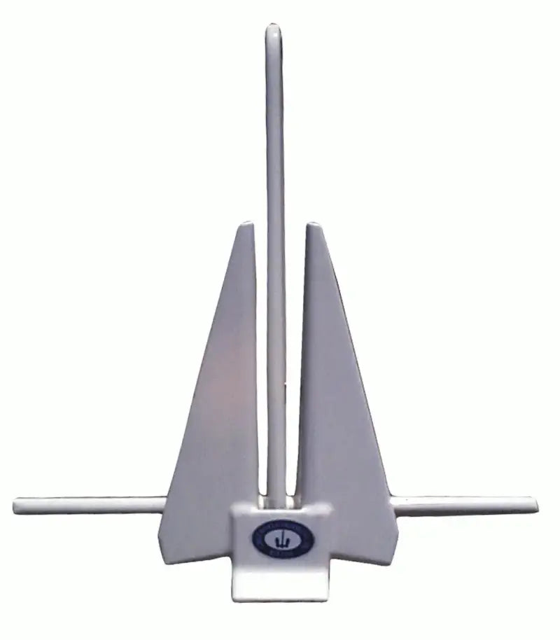 White boat anchor with fluke slip ring for secure anchoring in Greenfield Fluke Slip Ring 6Lb