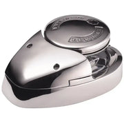 Polished metal winch from Lewmar kit for RV parts & accessories or truck parts