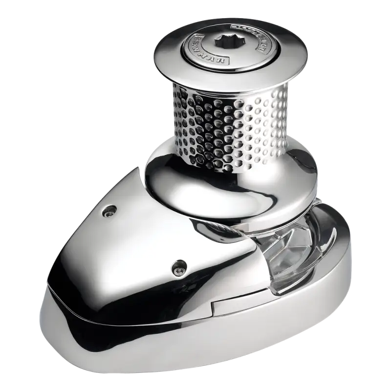 Lewmar Kit V4 Gd 12V 203 chrome winch with textured spool