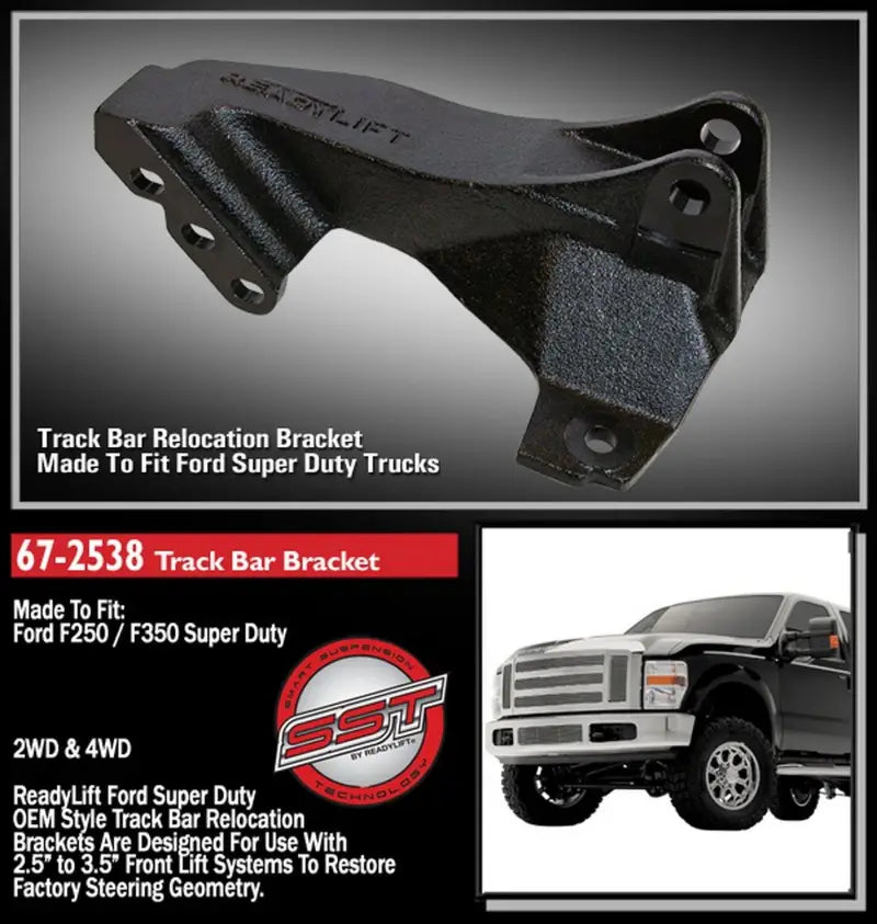 67-2538 Readylift Track Bar Bracket for 08-09 Ford F250/F350 Super Duty, enhances stability and performance for RV, automotive, powersports, off-road, marine, exterior, truck accessories, interior, truck bed, RV parts, AVADA - Best Sellers, Must Haves
