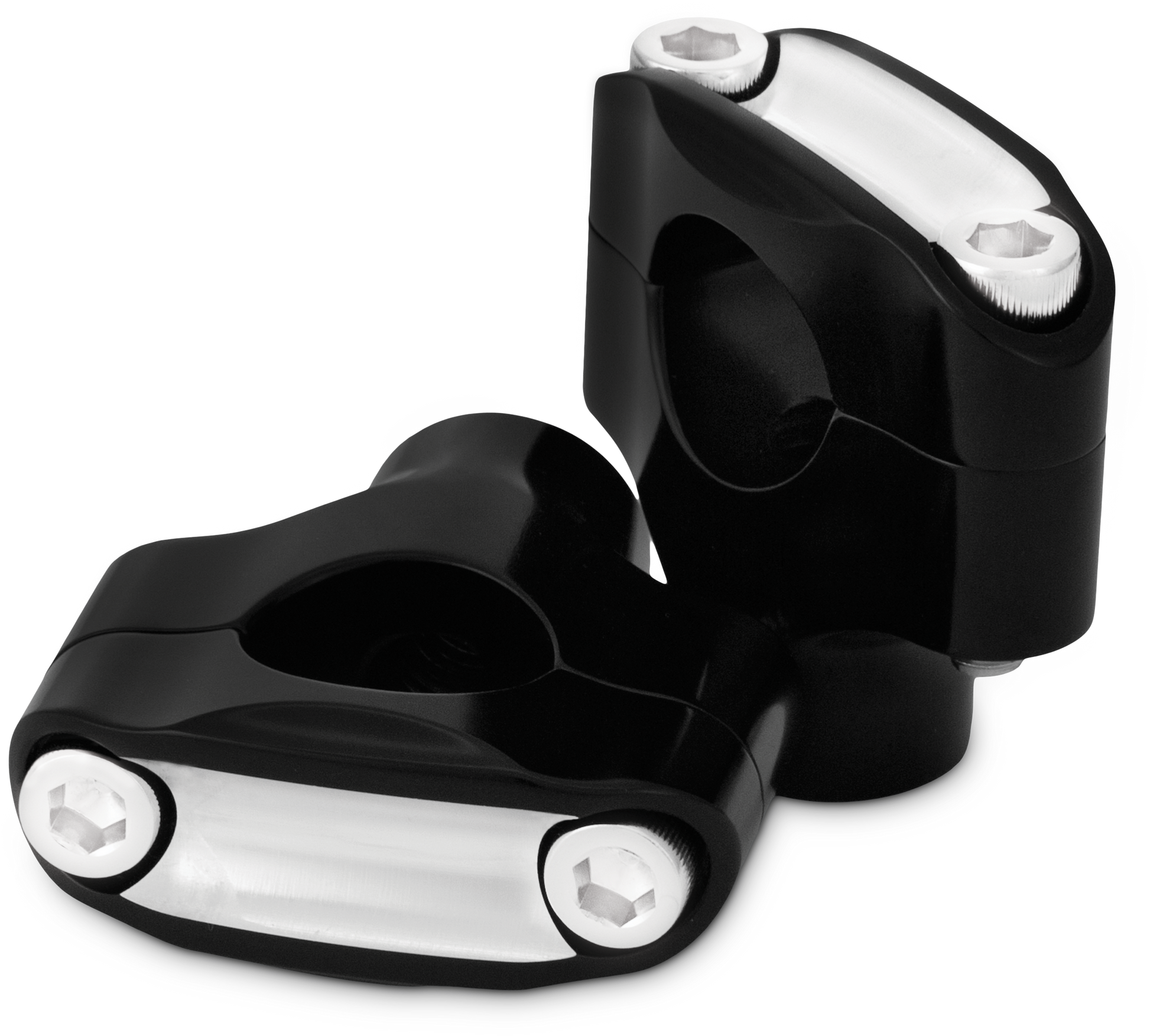 Burly Brand Reaper Riser Clamp For 1" Bar B12-8015BM - Black 1-1 Set Machined