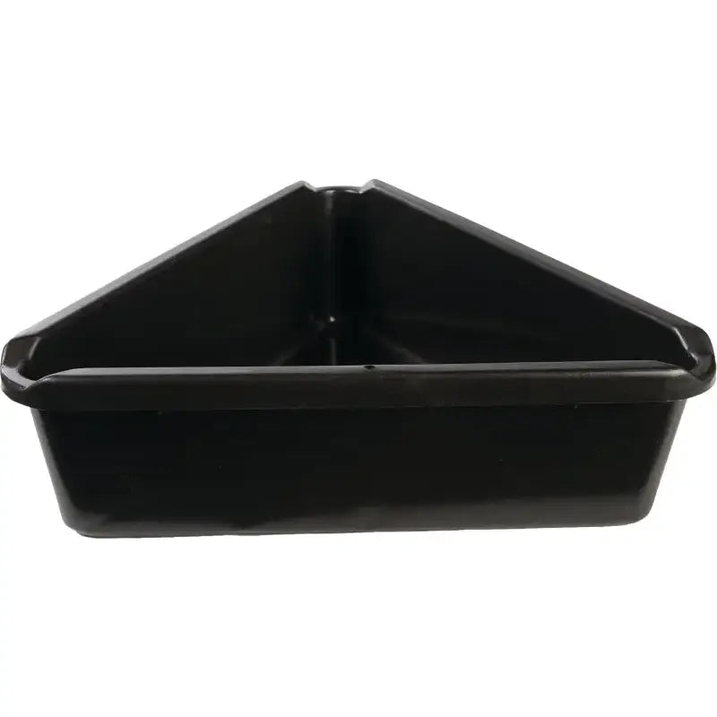 670121 Midwest Can Triangle Drain Pan 7.5Qt, durable high-density polyethylene, petroleum resistant, easy to use and store for RV, automotive, off-road, marine, truck accessories, interior, exterior, truck bed, RV parts, Powersports, AVADA - Best Sellers, Tires and Wheels Parts for Powersports