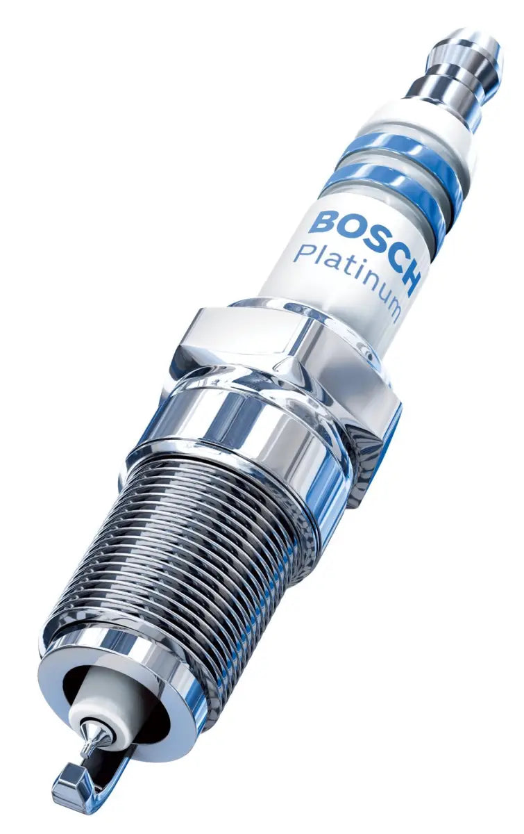 Bosch Single Platinum spark plug for reliable ignition and durability in engines
