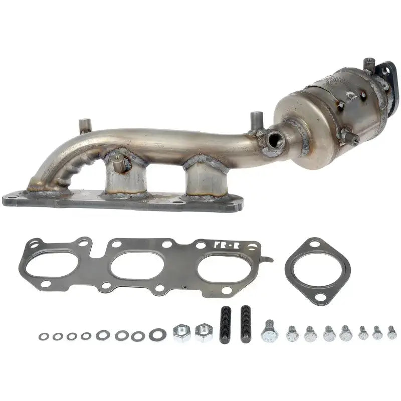 673-564 Dorman Manifold Converter with installation hardware and gaskets, engineered for durability and improved exhaust efficiency.