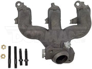 Dark gray Dorman exhaust manifold with mounting hardware for Ford from Dorman exhaust kit