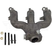 Dark gray Dorman exhaust manifold with mounting hardware for Ford from Dorman exhaust kit