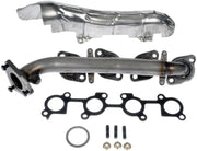 Automotive exhaust manifold with heat shield and gasket for Dorman Exhaust Manifold Kit