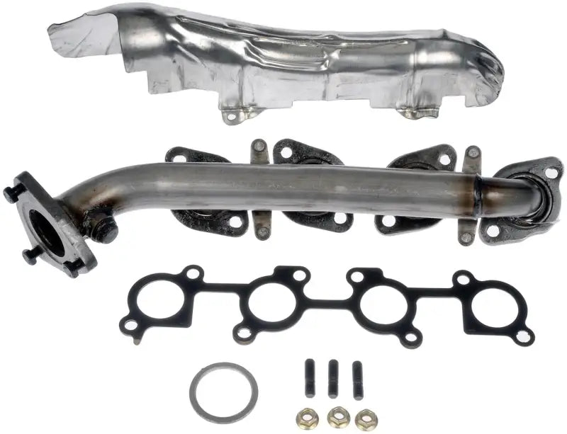 Automotive exhaust manifold with heat shield and gasket for Dorman Exhaust Manifold Kit