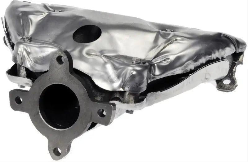 Silver Dorman exhaust manifold with heat shield from 674-985 Dorman Exhaust Manifold Kit
