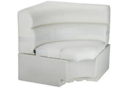 White curved modular sofa section from Taylor Made Lci for stylish living spaces