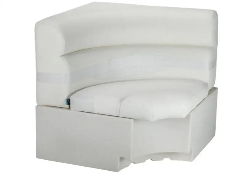 White curved modular sofa section from Taylor Made Lci for stylish living spaces