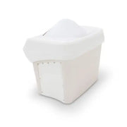 White plastic diaper pail from Taylor Made Lci for easy waste disposal