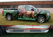 2014 Chevrolet Silverado with Owens Premier Grip RB Bracket dinosaur wrap
