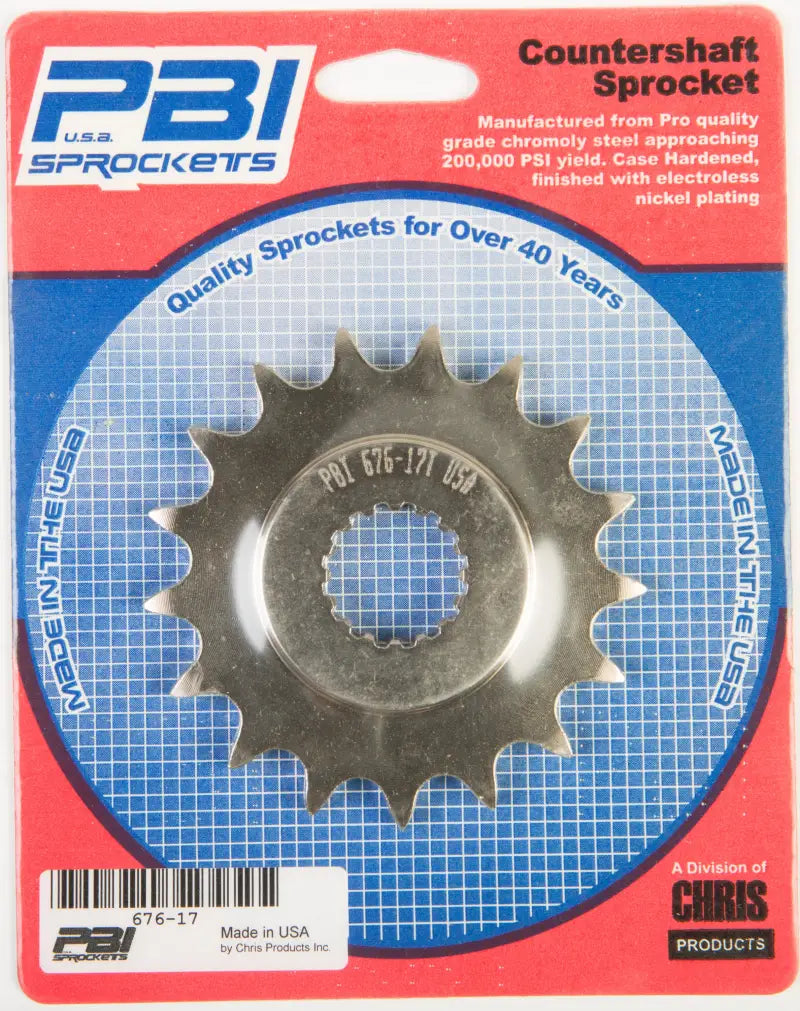676-17 Front Cs Sprocket Steel 17t 520 Suz - Countershaft