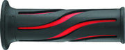 Bike Master 105936 BikeMaster 7/8in Wave Grips - Black/Red - 105936