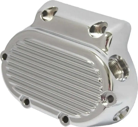 68-190 Trans End Cover 5 Speed Finned Chrome Big Twin 87 06