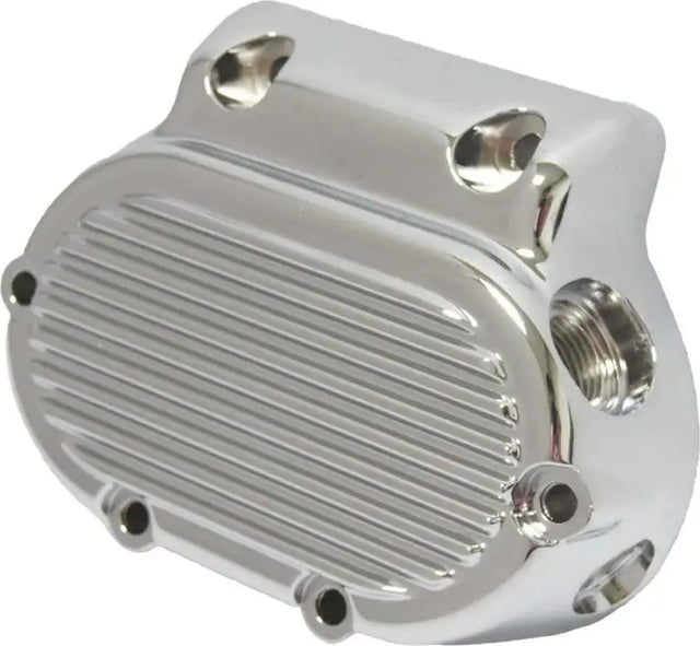 68-190 Trans End Cover 5 Speed Finned Chrome Big Twin 87 06