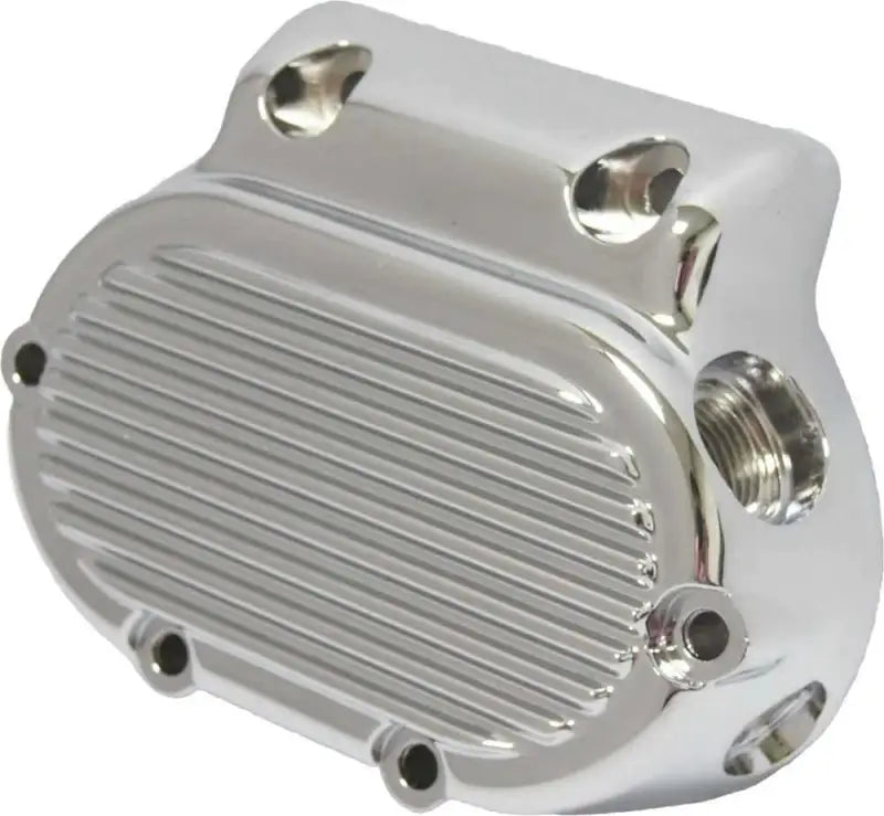 68-190 Trans End Cover 5 Speed Finned Chrome Big Twin 87 06