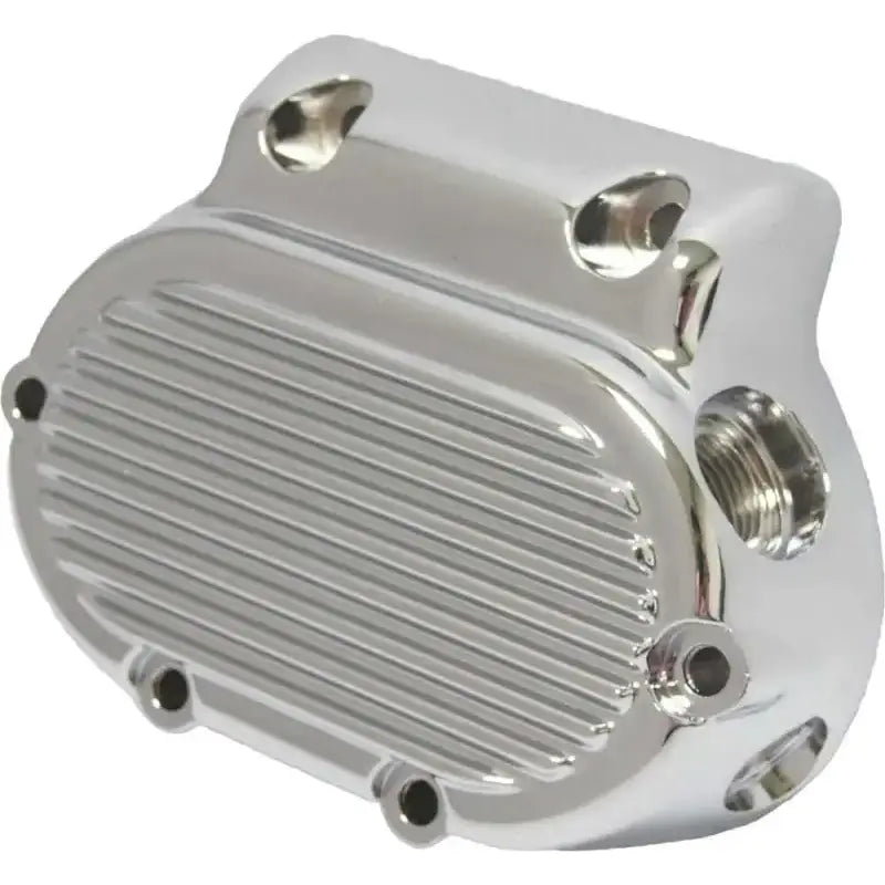 68-190 Trans End Cover 5 Speed Finned Chrome Big Twin 87 06