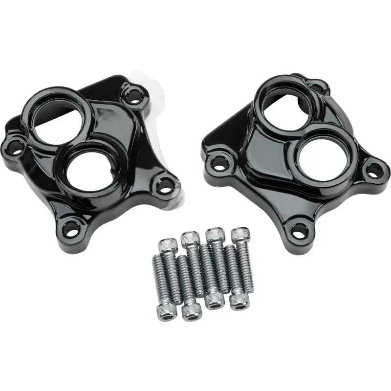 HARDDRIVE 68-321BK Twin Cam Tappet Cover Set Black