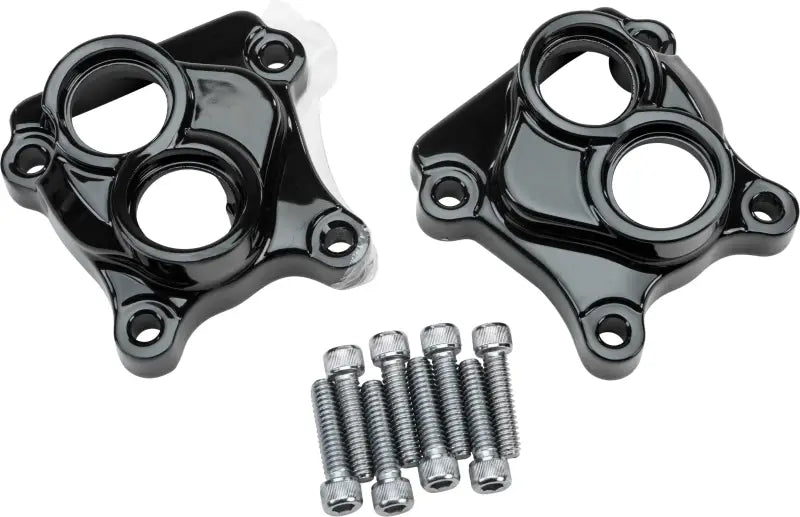 HARDDRIVE 68-321BK Twin Cam Tappet Cover Set Black
