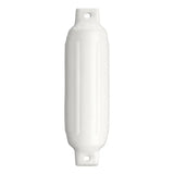 White boat fender with twin eye design for easy docking protection