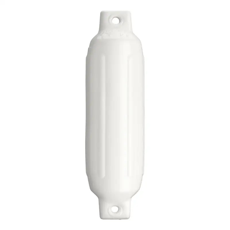 White boat fender with twin eye design for easy docking protection