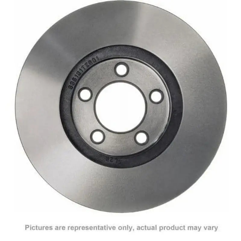 Metallic Brake Rotor from Raybestos Rotr showing enhanced heat dissipation features