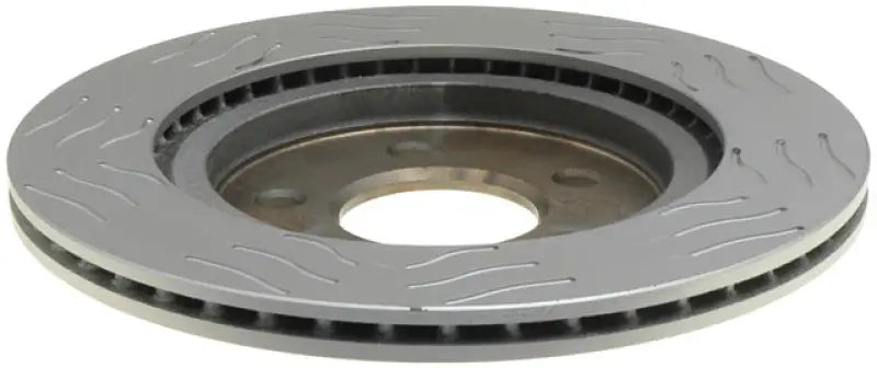 Slotted and vented brake rotor 680318PER Raybestos Performance for stopping power