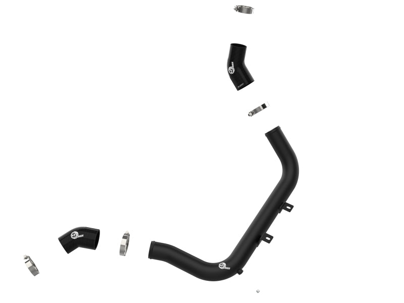 aFe 46-20638-B aFe BladeRunner 2-1/4 IN Aluminum Hot Charge Pipe Black 17-20 Hyundai Elantra GT L4-1.6L (t)