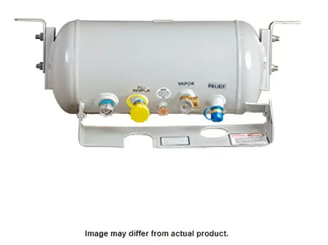 White propane tank with multiple valves for Manchester 10x27 tank model 68134