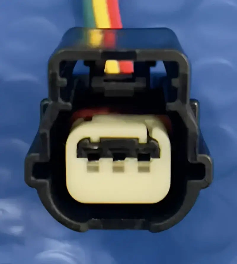 Black plastic electrical connector with three terminals for Dorman Back Up Sensor for safer driving