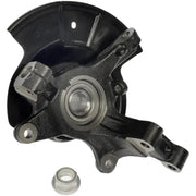 Black metal Dorman Knuckle with bearing and nut that exceeds OEM specs for proper fit