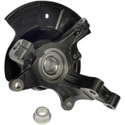 Black metal Dorman Knuckle with bearing and nut that exceeds OEM specs for proper fit