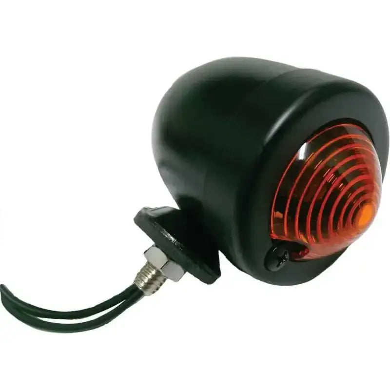 688066 Bullet Marker Light Black Amber Lens Dual Filament