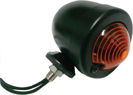 688066 Bullet Marker Light Black Amber Lens Dual Filament