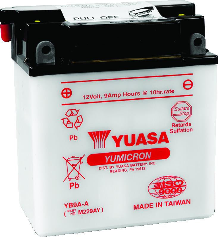 Yuasa Battery YUAM229AY Yuasa YB9A-A Yumicron 12 Volt Battery