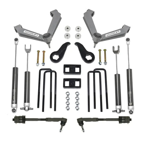 Truck suspension lift kit with Readylift 3.5 inch SST lift kit front and 2 inch R