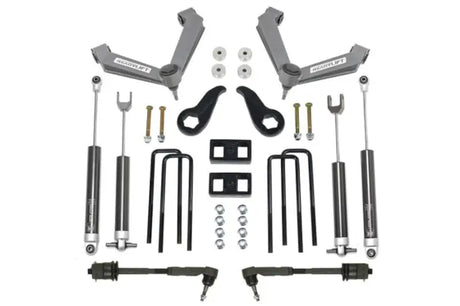 Truck suspension lift kit showing 69-35140 Readylift SST lift kit front with 3.5 inch lift